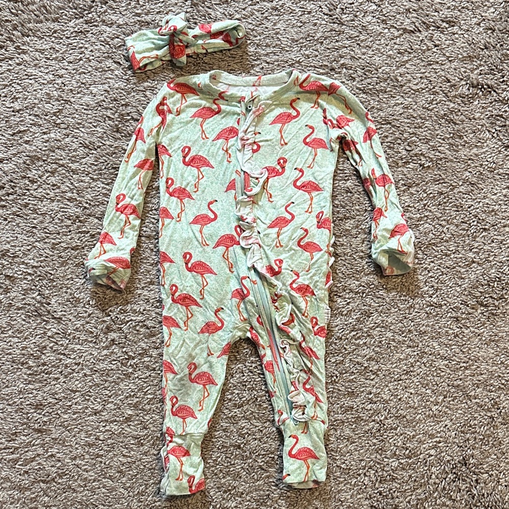 6m Gigi & Max Flamingo Ruffle Convertible Zippy